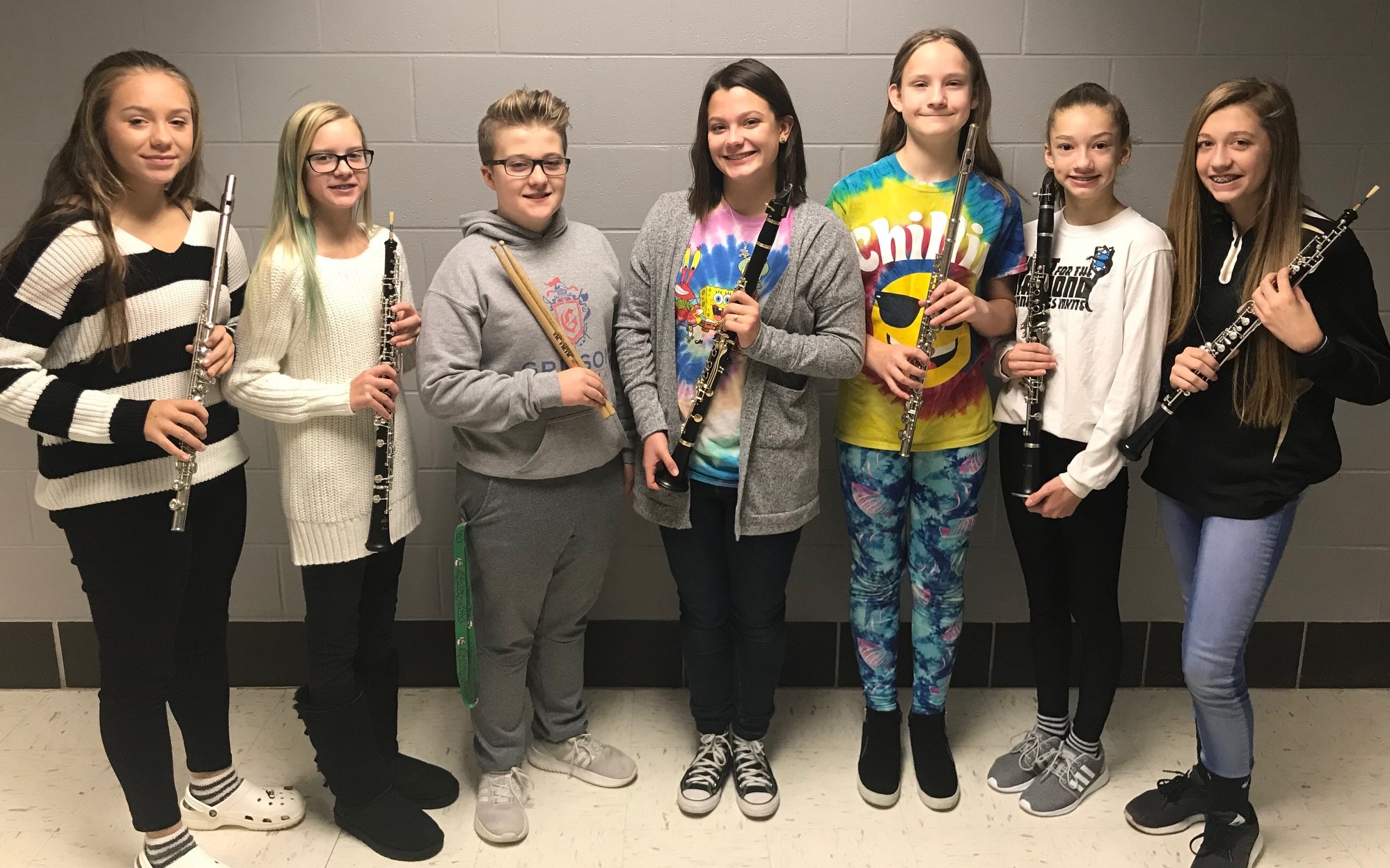 Students named to Three Rivers Honor Band Grissom Middle School